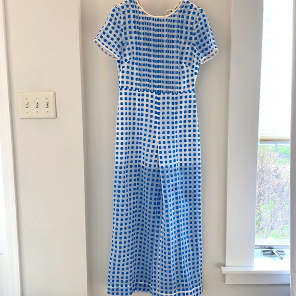 DVF crop flare jumpsuit size 0 - Picture 2 of 2